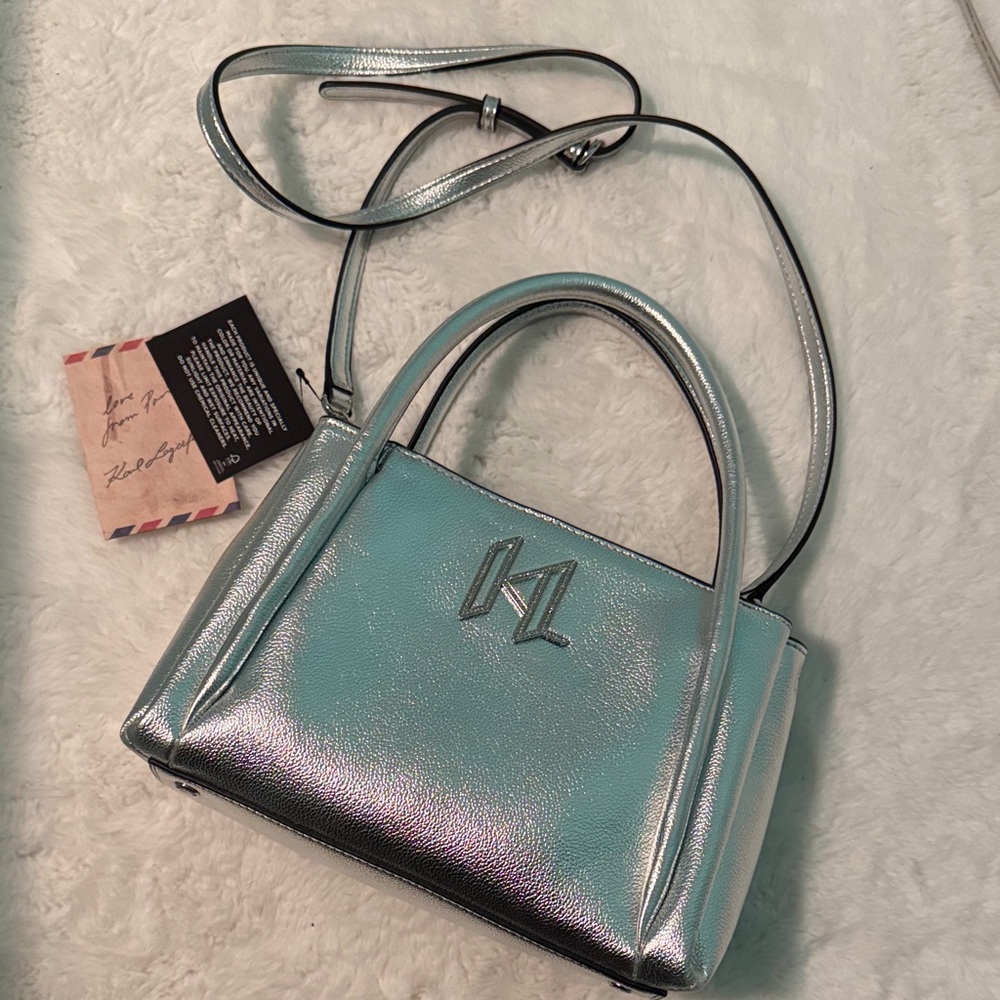 Karl Lagerfeld Silver Mini Bag